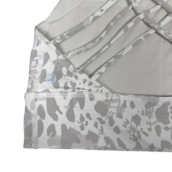 Lululemon | Free to Be High-Neck Longline Bra | 8 | Cheetah Camo Antique White - Picture 12 of 16